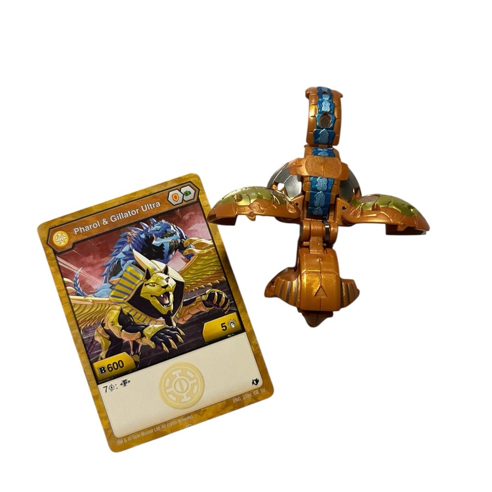 Bakugan Geogan Rising Pharol x Gillator Ultra Aurelus Figure Cards Lot